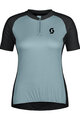 SCOTT Kolesarski dres s kratkimi rokavi - ENDURANCE 20 W - modra/črna