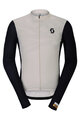SCOTT Kolesarski dres z dolgimi rokavi poletni - RC ENDURANCE - bela/črna