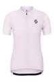 SCOTT Kolesarski dres s kratkimi rokavi - ENDURANCE W - rožnata/bela