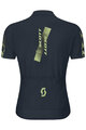 SCOTT Kolesarski dres s kratkimi rokavi - JUNIOR - modra/rumena