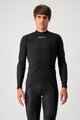 CASTELLI Kolesarska  majica z dolgimi rokavi - FLANDERS WARM - črna