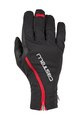 CASTELLI Kolesarske  rokavice z dolgimi prsti - SPETTACOLO ROS - črna/rdeča