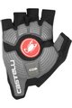 CASTELLI Kolesarske rokavice s kratkimi prsti - ROSSO CORSA ESPRESSO - črna