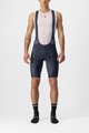 CASTELLI Kolesarske kratke hlače z naramnicami - ENTRATA - modra