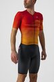 CASTELLI Kolesarski kombinezon - PR SPEED - oranžna/rdeča