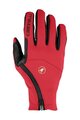 CASTELLI Kolesarske  rokavice z dolgimi prsti - MORTIROLO - rdeča