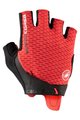 CASTELLI Kolesarske rokavice s kratkimi prsti - ROSSO CORSA PRO - rdeča