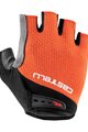 CASTELLI Kolesarske rokavice s kratkimi prsti - ENTRATA V - oranžna/rdeča