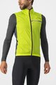CASTELLI Kolesarska  vetru odporna jakna - SQUADRA STRETCH - svetlo zelena