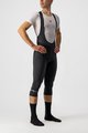CASTELLI Kolesarske dolge hlače z naramnicami - ENTRATA THERMAL - črna