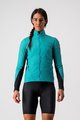 CASTELLI Kolesarska  vetru odporna jakna - UNLIMITED W PUFFY - turkizna