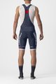 CASTELLI Kolesarske kratke hlače z naramnicami - COMPETIZIONE KIT - modra