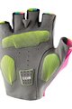 CASTELLI Kolesarske rokavice s kratkimi prsti - COMPETIZIONE 2 - svetlo zelena/modra/rožnata