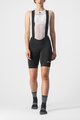 CASTELLI Kolesarske kratke hlače z naramnicami - ENDURANCE W - črna