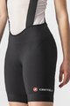 CASTELLI Kolesarske kratke hlače z naramnicami - ENDURANCE W - črna