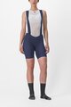 CASTELLI Kolesarske kratke hlače z naramnicami - ENDURANCE W - modra