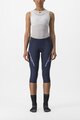 CASTELLI Kolesarske 3/4 hlače brez naramnic - VELOCISSIMA 3 - modra