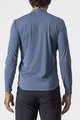 CASTELLI Kolesarska  majica z dolgimi rokavi - TECH 2 HENLEY - modra