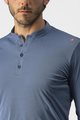 CASTELLI Kolesarska  majica z dolgimi rokavi - TECH 2 HENLEY - modra