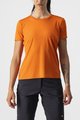 CASTELLI Kolesarska  majica s kratkimi rokavi - TECH 2 TEE - oranžna