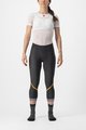 CASTELLI Kolesarske 3/4 hlače brez naramnic - VELOCISSIMA THERMAL - črna/oranžna