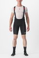 CASTELLI Kolesarske kratke hlače z naramnicami - PREMIO BLACK LTD EDITION - črna/zlata