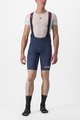 CASTELLI Kolesarske kratke hlače z naramnicami - PREMIO BLACK LTD EDITION - modra