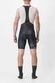 CASTELLI Kolesarske kratke hlače z naramnicami - FREE AERO RC KIT - črna/bela