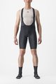 CASTELLI Kolesarske kratke hlače z naramnicami - ENTRATA 2 - črna