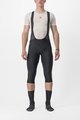 CASTELLI Kolesarske 3/4 hlače z naramnicami - ENTRATA 2 - črna