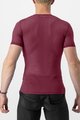 CASTELLI Kolesarska  majica s kratkimi rokavi - PRO MESH 2.0 - bordo