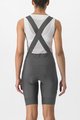 CASTELLI Kolesarske kratke hlače z naramnicami - UNLIMITED CARGO W - siva