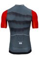 KENNY Kolesarski dres s kratkimi rokavi - ESCAPE - rdeča/siva