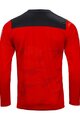 KENNY Kolesarski dres z dolgimi rokavi poletni - ELITE - rdeča