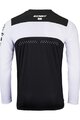 KENNY Kolesarski dres z dolgimi rokavi poletni - ELITE 25 - črna/bela