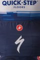CASTELLI Kolesarski dres s kratkimi rokavi - QUICKSTEP AERO RACE 6.1 - modra/bela