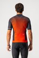 CASTELLI Kolesarski dres s kratkimi rokavi - INSIDER - oranžna/rdeča