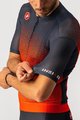 CASTELLI Kolesarski dres s kratkimi rokavi - INSIDER - oranžna/rdeča