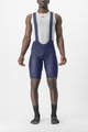 CASTELLI Kolesarske kratke hlače z naramnicami - SUPERLEGGERA - modra