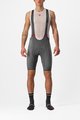 CASTELLI Kolesarske kratke hlače z naramnicami - COMPETIZIONE - siva