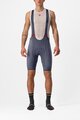 CASTELLI Kolesarske kratke hlače z naramnicami - COMPETIZIONE - modra