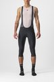 CASTELLI Kolesarske 3/4 hlače z naramnicami - ENTRATA - črna