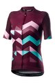 CASTELLI Kolesarski dres s kratkimi rokavi - UNLIMITED W - bordo