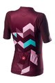 CASTELLI Kolesarski dres s kratkimi rokavi - UNLIMITED W - bordo