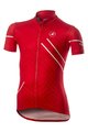 CASTELLI Kolesarski dres s kratkimi rokavi - CAMPIONCINO - rdeča