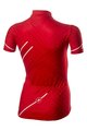 CASTELLI Kolesarski dres s kratkimi rokavi - CAMPIONCINO - rdeča