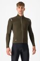 CASTELLI Kolesarski dres z dolgimi rokavi zimski - TUTTO NANO ROS - zelena