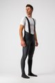 CASTELLI Kolesarske dolge hlače z naramnicami - SORPASSO ROS WIND - črna