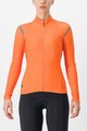 CASTELLI Kolesarski dres z dolgimi rokavi zimski - TUTTO NANO RoS W - oranžna