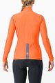CASTELLI Kolesarski dres z dolgimi rokavi zimski - TUTTO NANO RoS W - oranžna